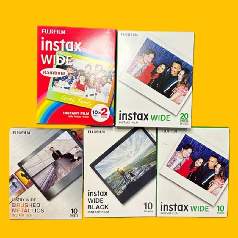 Fujifilm Instax Wide Film Monochrome Instax White Edge 5-inch Photo Paper For Fuji Camera WIDE 300/400 Lomography Link Wide