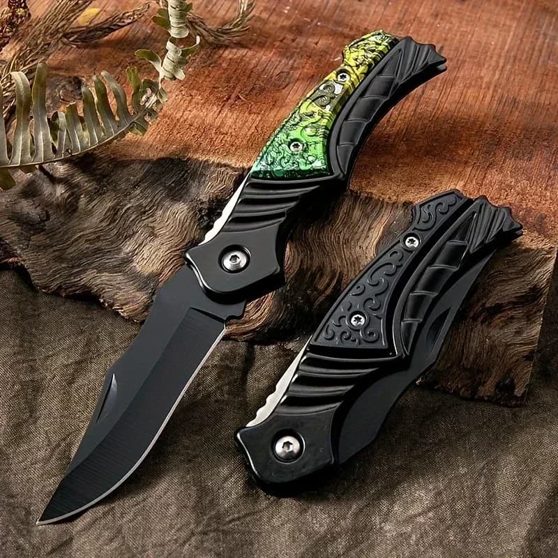 2025 new high quality  Portable Outdoor Folding Pocket Knife - Sharp Survival Knife for Camping, Hiking - 3