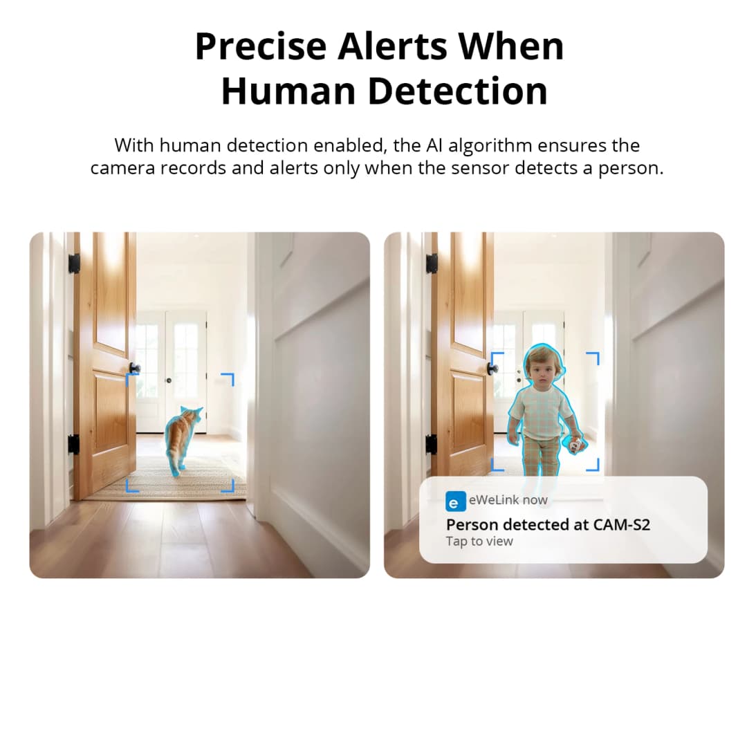 SONOFF CAM Slim Gen2 Smart Home Security Camera 1080P Human Motion Detection Night Vision Audio Auto Track Motion Video Record - 5