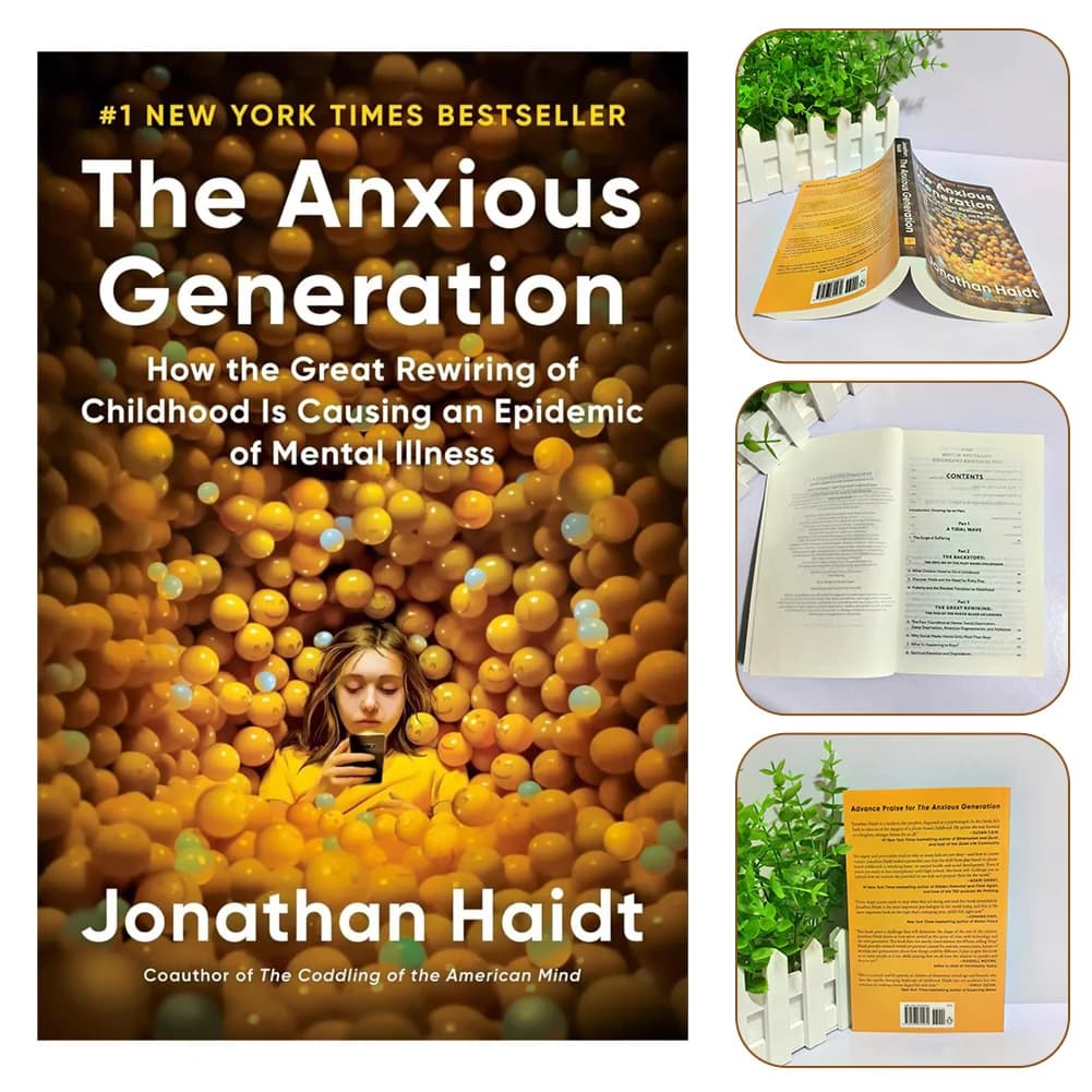 The Anxious Generation Books for Teen Mental Health Data-Driven Strategies for Parents Educators by Social Psychologist - 2