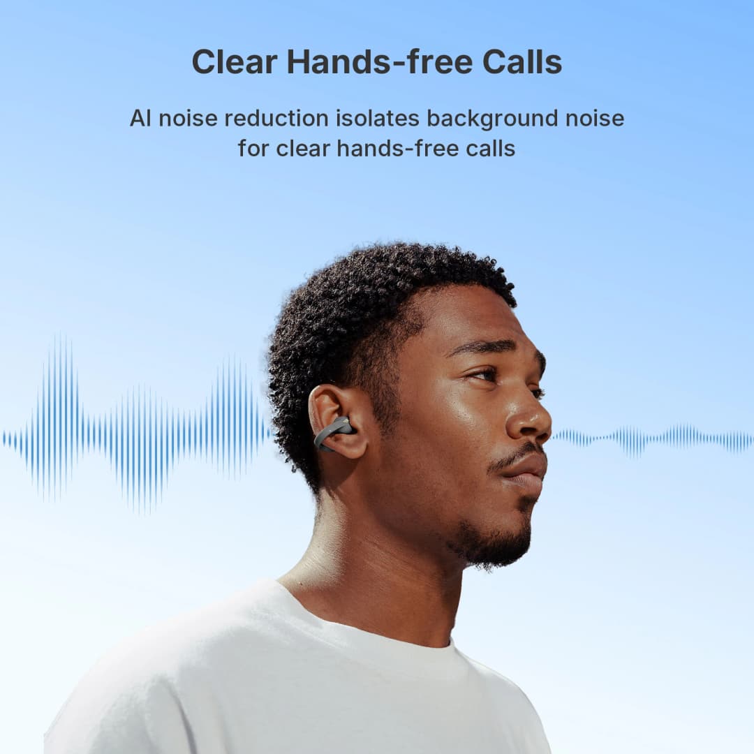 EDIFIER R1 OWS Open-Ear Clip-On TWS Earbuds 12mm Driver 5.8g Interchangeable Bluetooth 5.4 28H Playtime IP56 AI Clear Calls - 4