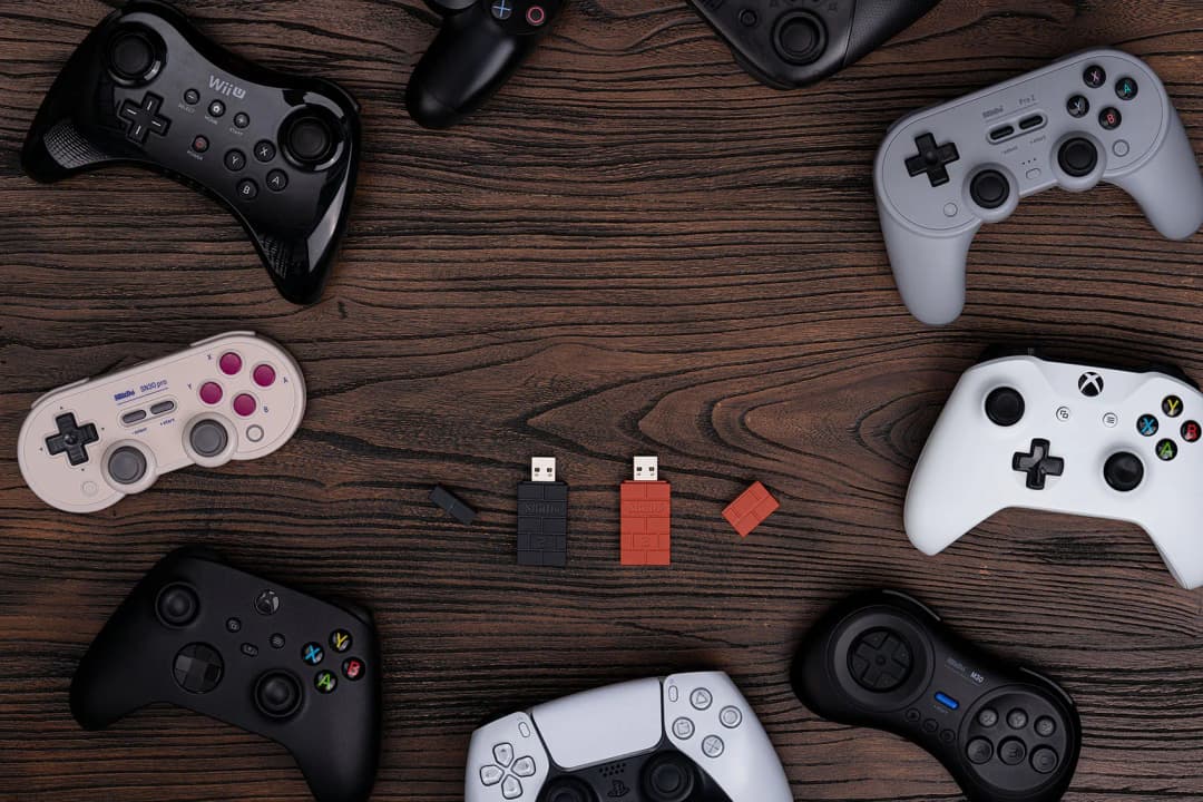 8Bitdo محول بلوتوث لاسلكي USB RR لسويتش Windows Mac Raspberry Pi Switch Lite NS OLED يدعم وحدة تحكم PS3 PS4 PS5 - 5