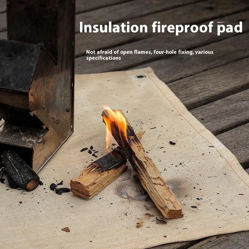 Outdoor Camping Fireproof Cloth Picnic Barbecue Insulation Mat Flame Retardant High Temperature Fire Blanket Fiberglass Mat - 5