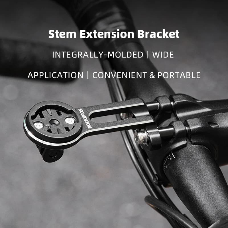 ROCKBROS Bike Bracket Front Light Lamp Holder Aluminum Alloy Extension Holder for Bicycle Computer Wahoo Bryton Garmin Bracket - 6