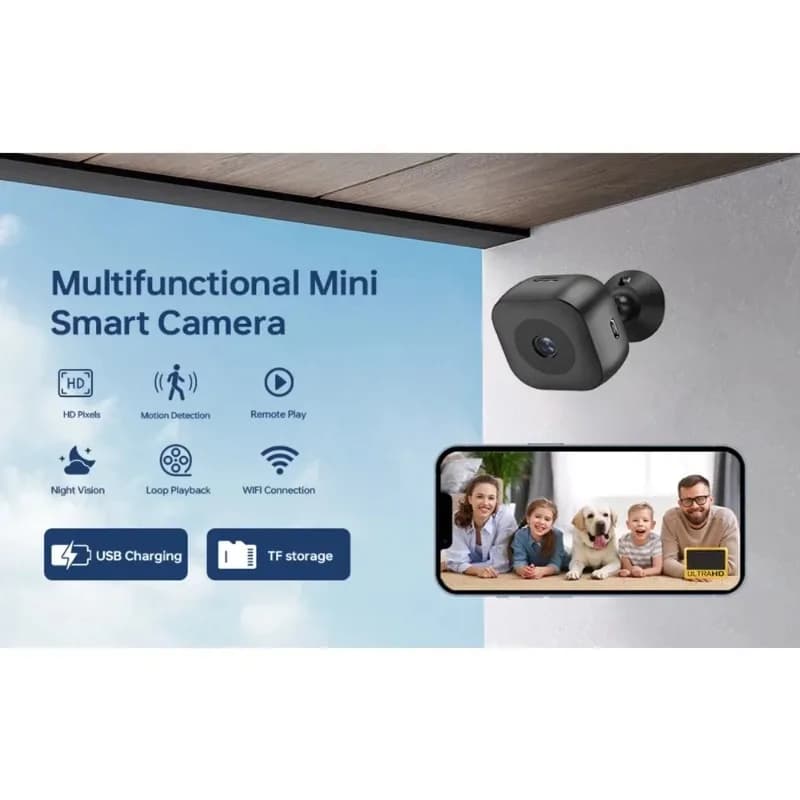 New Mini Security Camera HD Night Vision High Definition WiFi Monitor Waterproof Motion Detect Surveillance Smart Home Use - 5