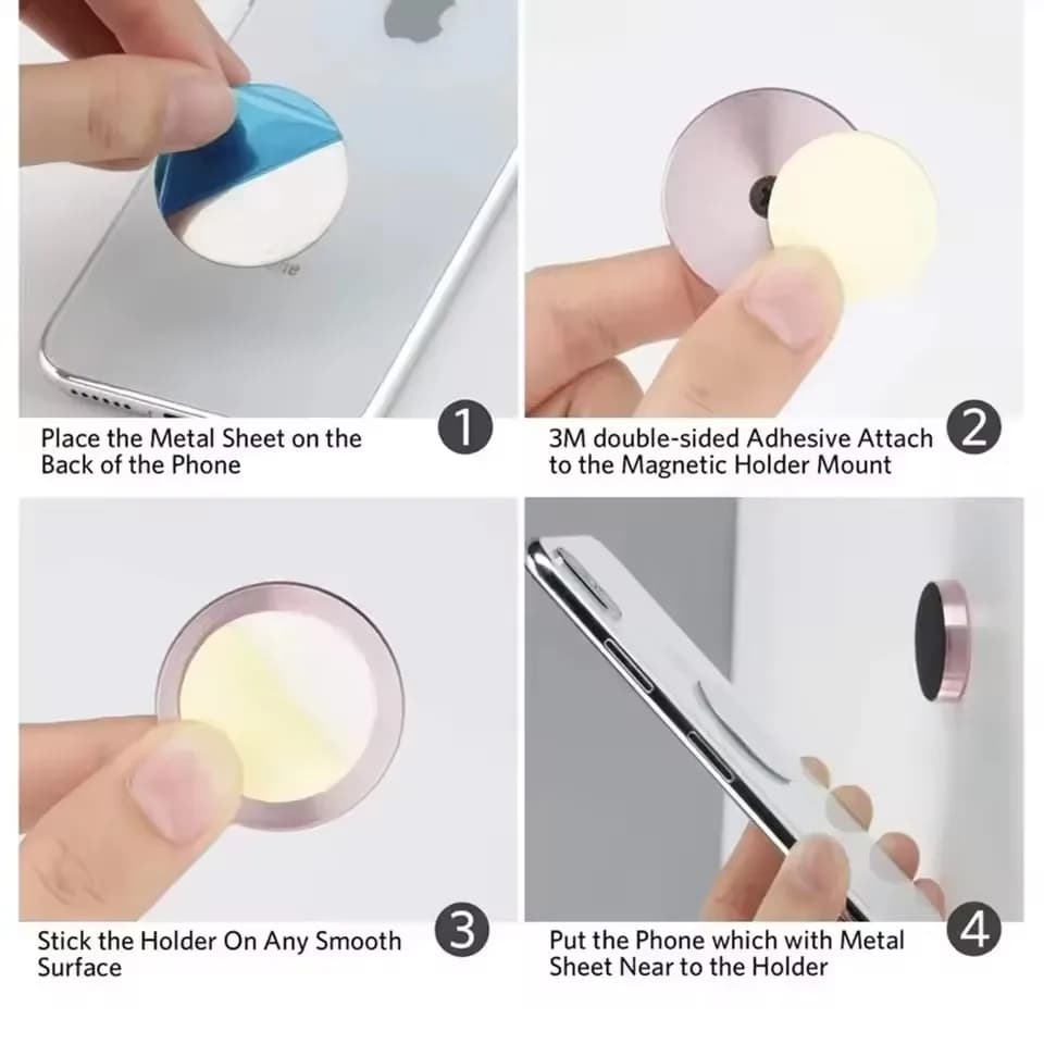 Magnetic Car Phone Holder Universal Car Phone Stand for iPhone Xiaomi Huawei Samsung Dashboard Wall Mounted Car Magnet Sticker - 6