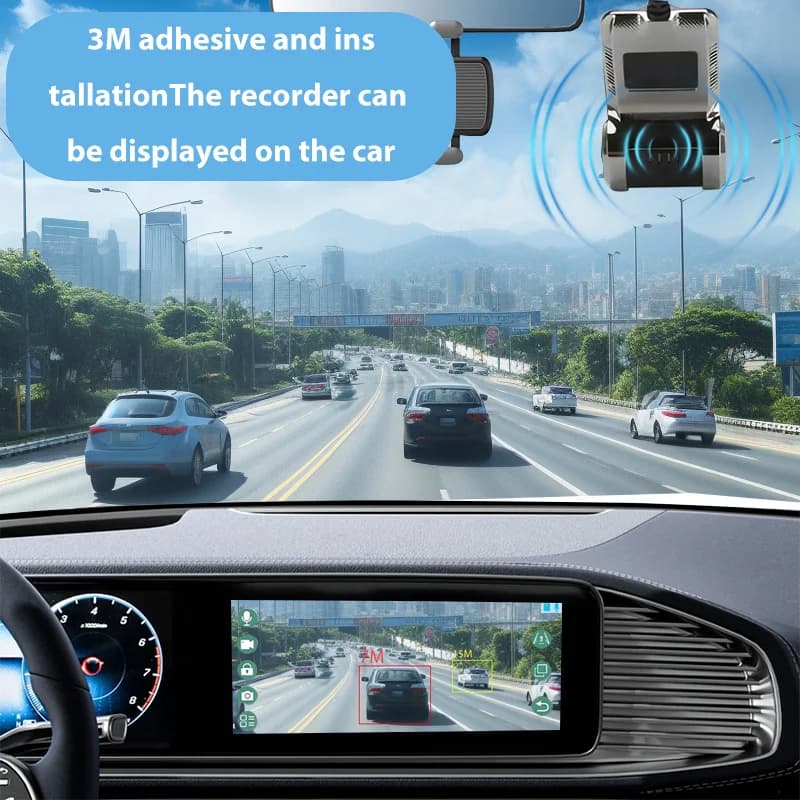 USB DVR 720P HD Night Vision with ADAS Driving Assistance G-Sensor Loop Recording for Android Multimedia Navigation Dash Cam - 2