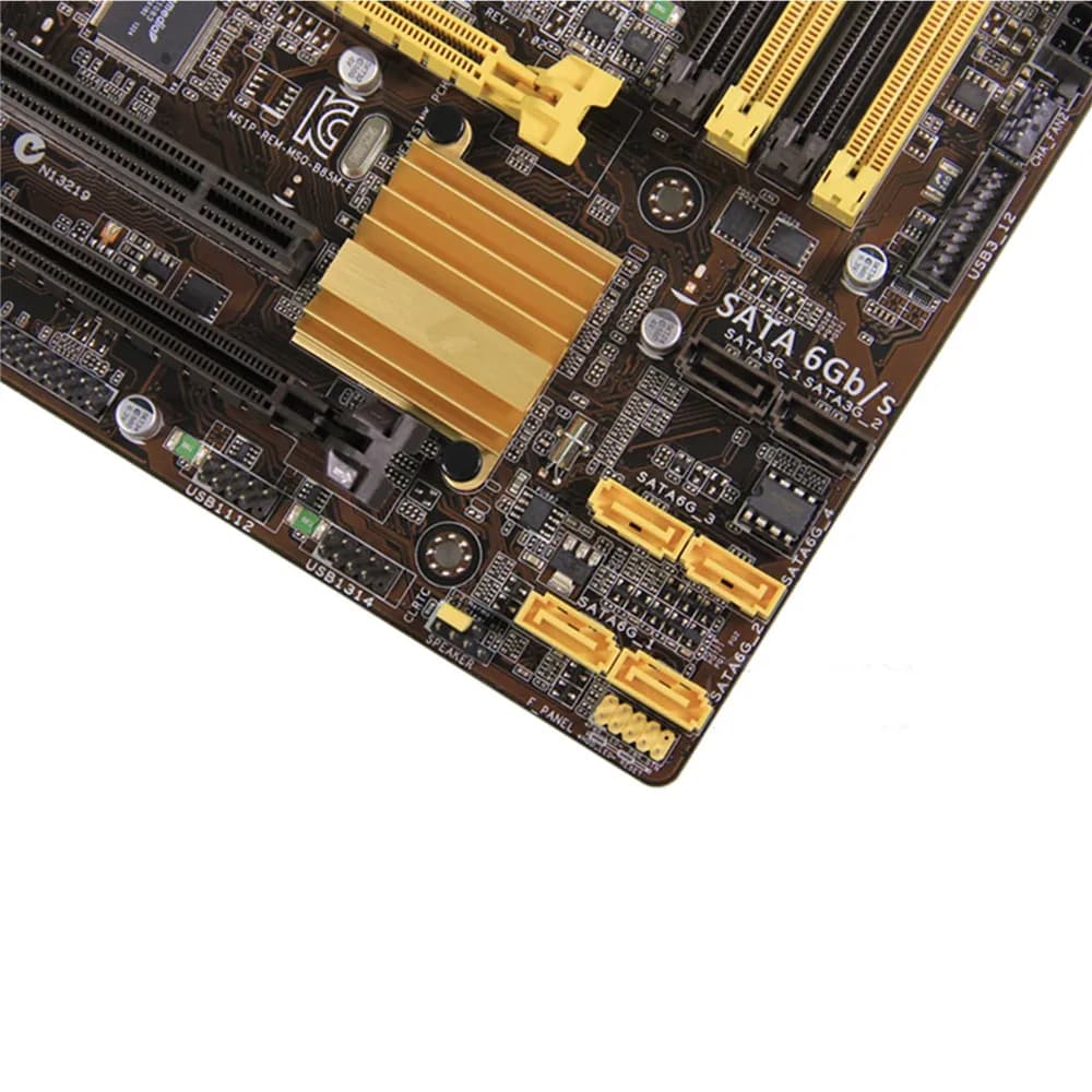 لوحة أم أسوس B85M-E لسطح المكتب، مقبس B85 LGA 1150، تدعم i3 وi5 وi7، ذاكرة DDR3 حتى 32 جيجا، ATX، UEFI BIOS - 5