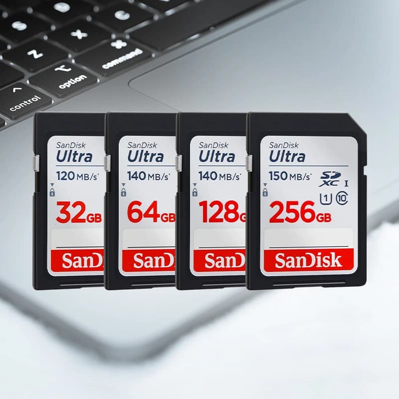 SanDisk Ultra SDHC UHS-I Card SDXC 32GB 64GB 128GB 256GB Memory card Original Genuine SD Card for Camera Up to 150Mb/s - 3