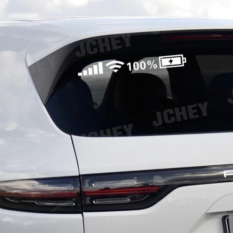 Car Windshield Stickers Signal WiFi Power Reflective Sticker On Car Personality Stickers Automobile Exterior Trim Accessories - 6