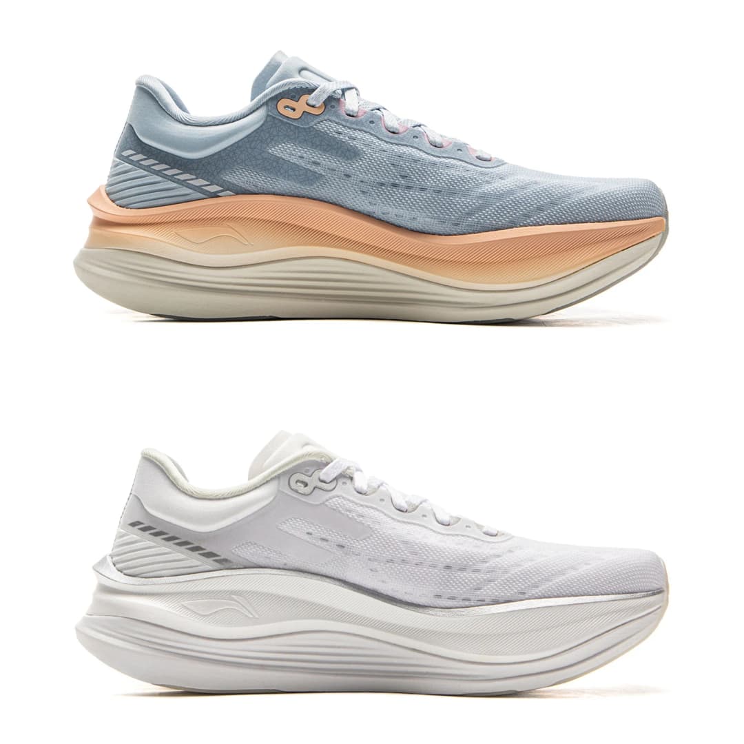 Li-Ning Women's YUEYING 5 PRO Optimized Cushion Running Shoes with Wide Toe Box SUPER BOOM Reflective LiNing Sneakers ARHV014 - 2