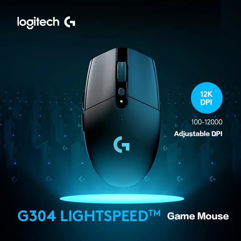 ماوس الألعاب اللاسلكي Logitech G304 LIGHTSPEED، ماوس خفيف ومحمول، ماكرو Jedi Survival لألعاب FPS وLeague of Heroes