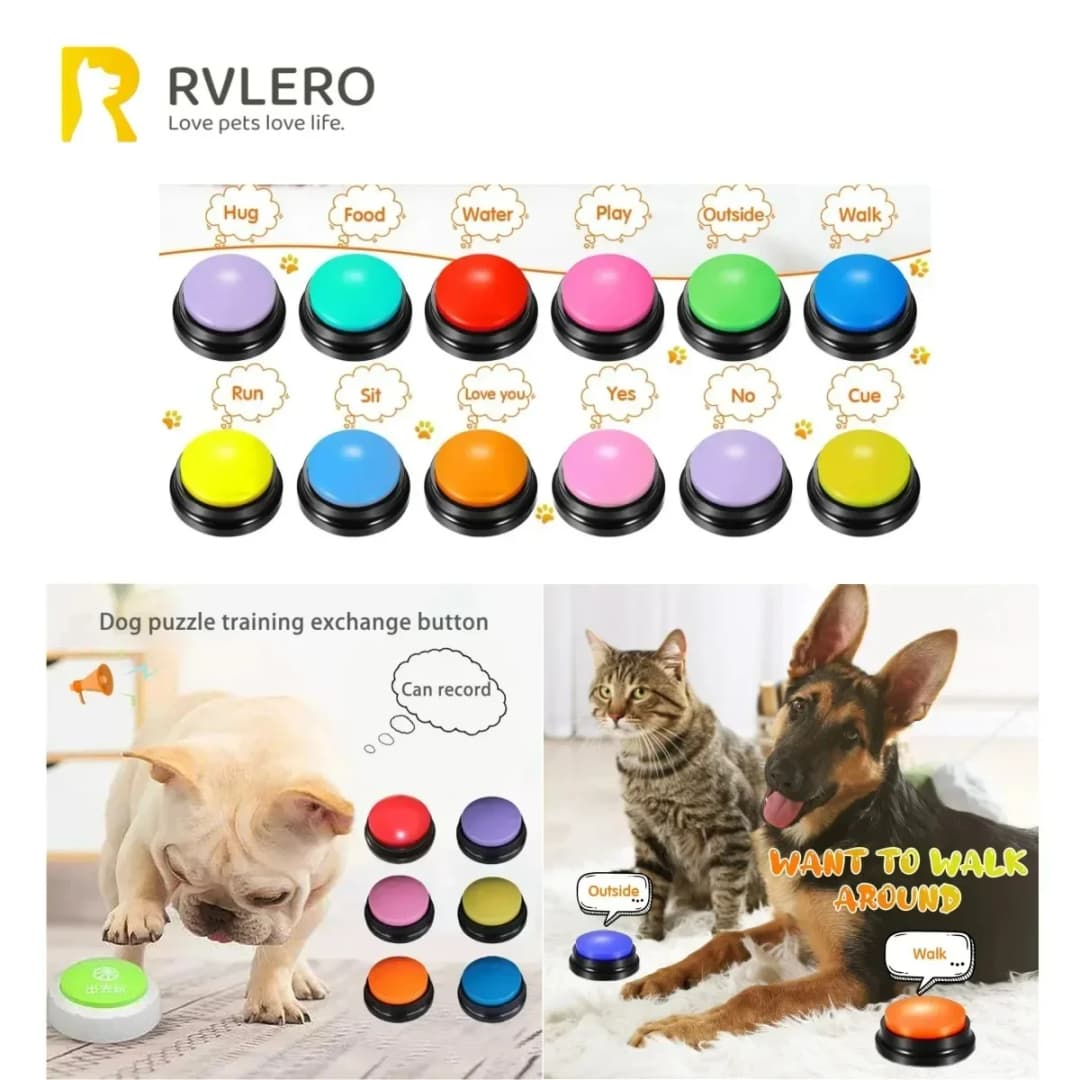 Dog Communication Buttons Voice Recording Button for Pet Training Buzzer  Record Playback Funny Gift for Talking Pet - 6