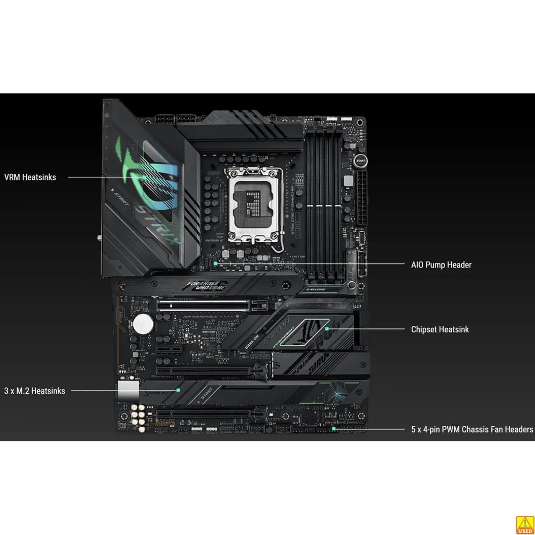 ASUS ROG STRIX Z790-F GAMING WIFI Motherboard Socket LGA1700 CPU DDR5 7800+(OC)  MHz Memory Chipset Z790 ATX Mainboard - 3