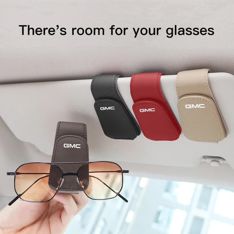 Car Interior Sunshade Card Ticket Storage Glasses Clip Accessories Tool For GMC Terrain Sierra 1500 Yukon Acadia Savana Hummer - 5