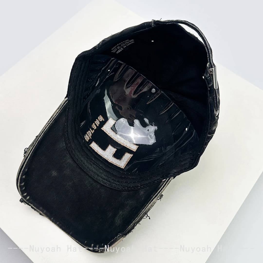 New Men Women Bandhnu Embroidered DIFSFL Letters Baseball Hats Sunshade Personal Versatile Peaked Caps Broken Style Fashion ins - 5