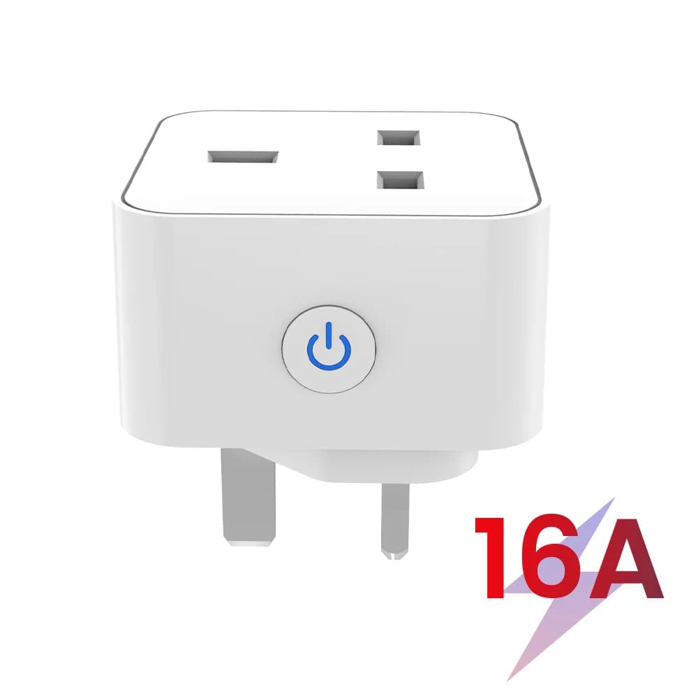 مقبس ذكي من Tuya 16A/20A واي فاي أو Zigbee قابس بريطاني 3pin محول منزلي تحكم صوتي Alexa مع وظيفة مراقبة الطاقة - 5