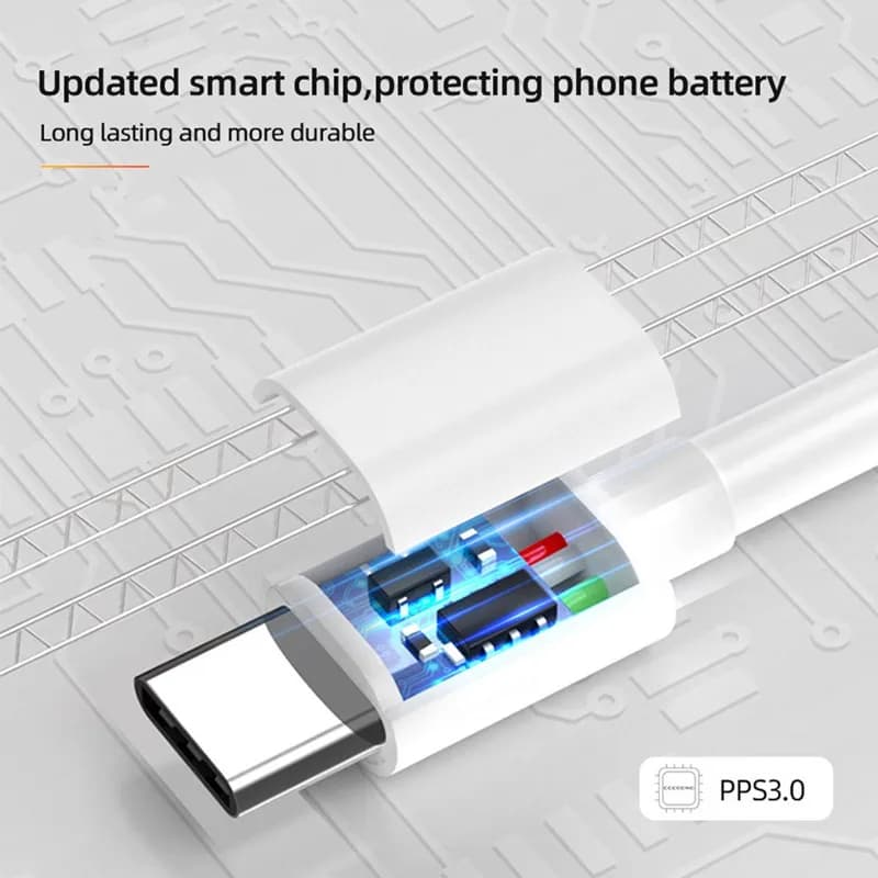 كابل شحن سريع جدًا أصلي من شاومي 6A 120 واط USB C-type لهواتف Xiaomi Mi 13 و12 Pro وRealme وPOCO 12 Turbo - 5