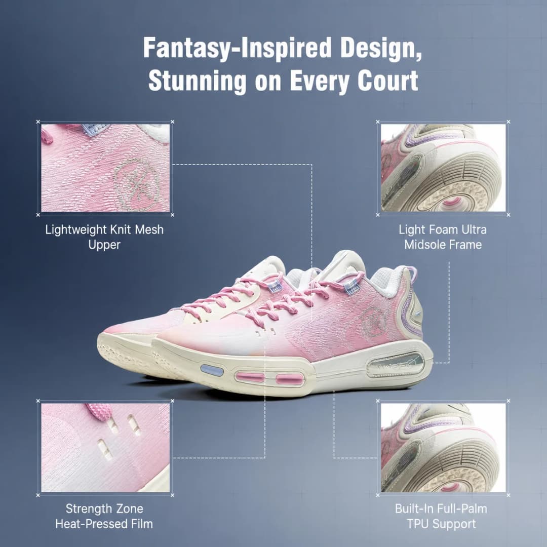 Li-Ning Men's WADE SHADOW 7 On Court Basketball Shoes BOOM Cushion Wearable Anti-slip LiNing Stable Sneakers ABPV011 - 4
