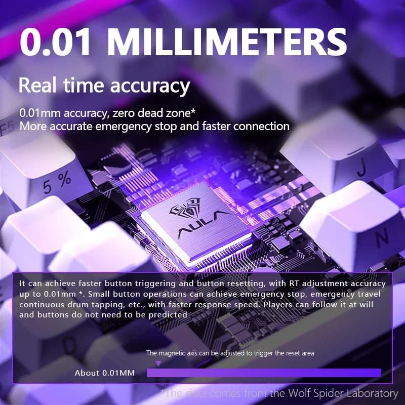 AULA HERO84 HE Wired Mechanical Keyboard RGB Music Rhythm 8K Return Rate Keyboard Magnetic Switch Computer Accessorie for Gamer - 3