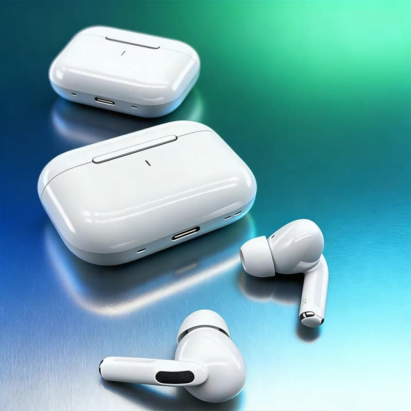 سماعات لاسلكية A7-PRO2 مع إلغاء الضوضاء، نوع داخل الأذن، مزودة بعلبة شحن، صوت ستيريو عالي الدقة.