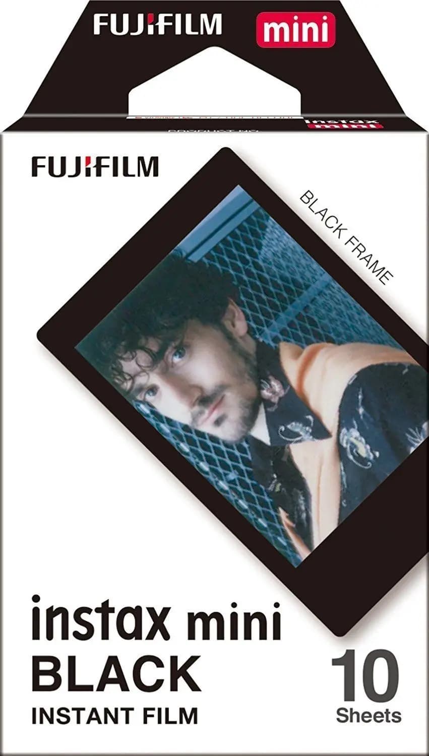 Genuine Fujifilm Instax Mini Film Monochrome Mono/ Black / Sky Blue Film 10 pcs for Mini 12 11 9 8 Plus 90 25 Camera SP-1 SP-2 - 5