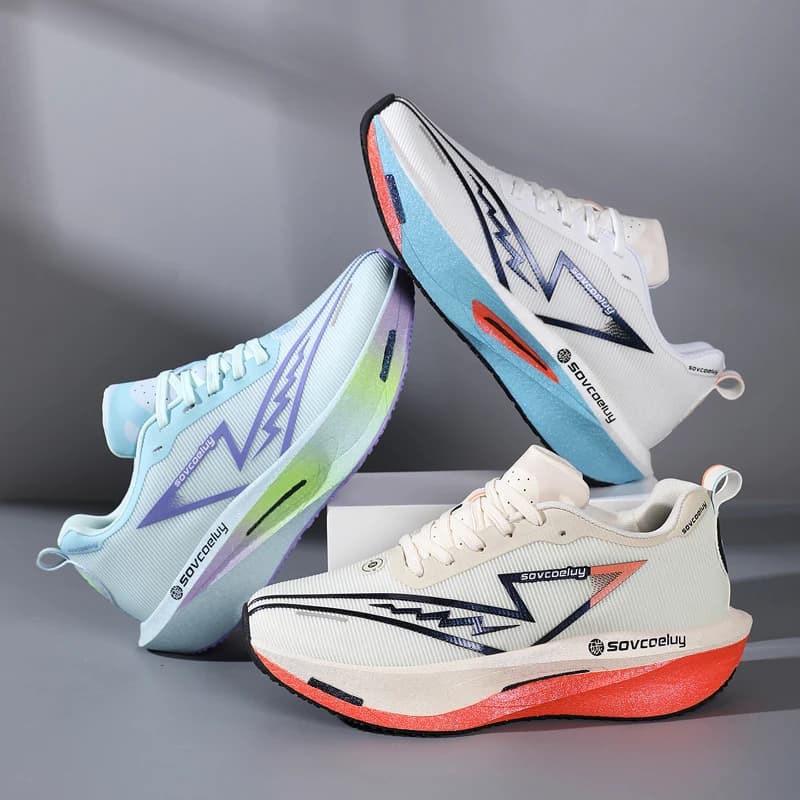 New Four-Season Versatile Non-Slip Shock-Absorbing Technology Carbon Plate Sports Casual Shoes Running Shoes Fitness Shoes Unise - 4
