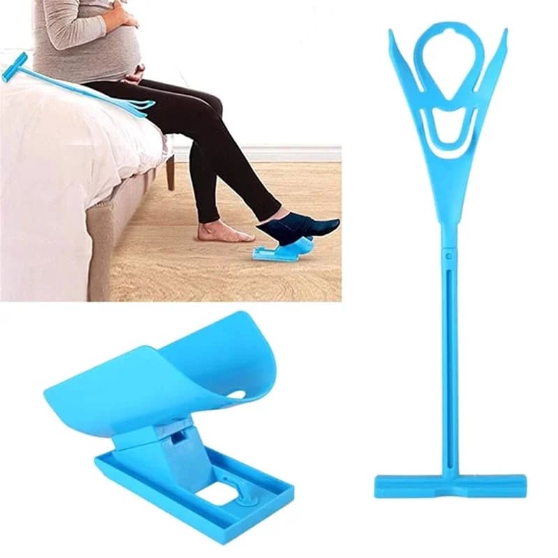 Flexible Sock Aid Stocking Slider Helper for Elderly Pregnant Disabled Injury Recovery Portable Plastic Dressing Assist Tool - 2