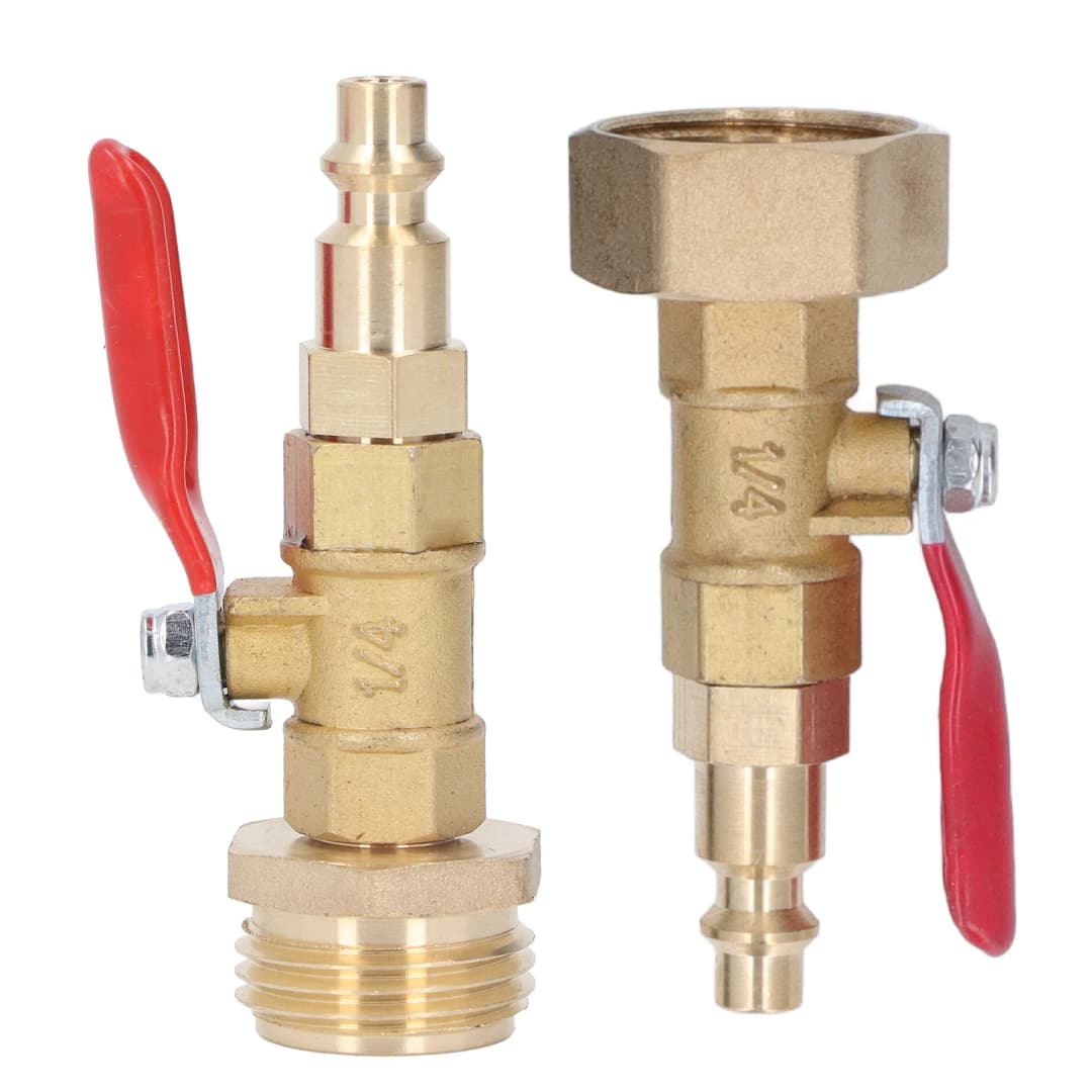 Winterize Blowout Fitting Winterizing Quick Adapter 1/4in Male Quick Connector Antiaging 3/4in Male GHT Thread for RV Yachts - 3