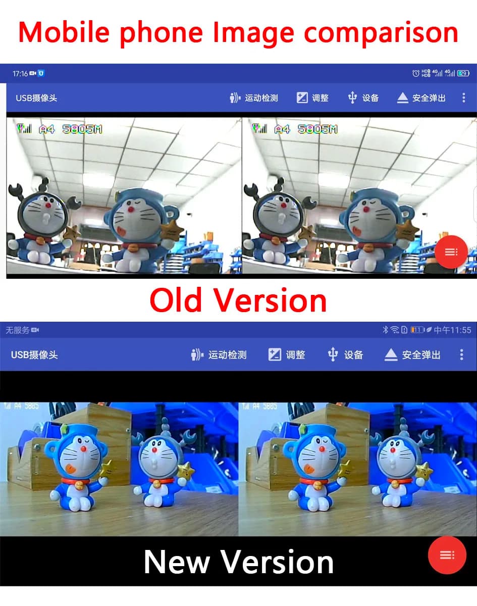 نظام FPV UVC OTG 5.8G 48CH، مستقبل صوتي FPV لهواتف أندرويد والأجهزة اللوحية والهواتف الذكية، قطعة غيار لطائرة RC بدون طيار - 2