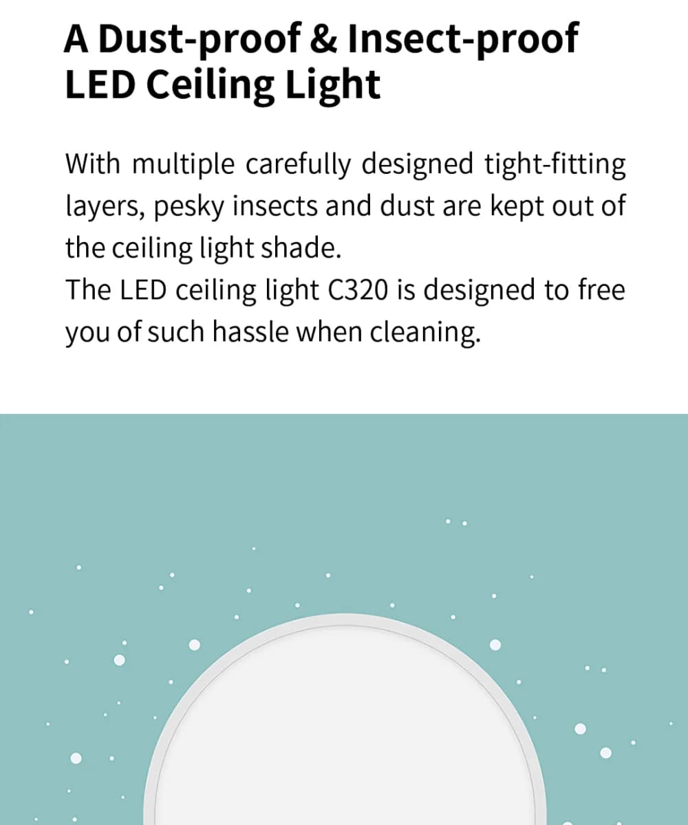 Global version Yeelight Smart LED Ceiling Light PRO Wifi Connection 2700-6500K Dimmable Smart Voice Control For Apple Homekit - 4