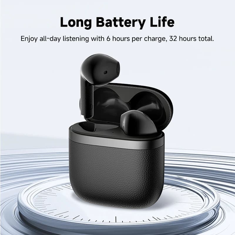 سماعات بلوتوث لاسلكية حقيقية Edifier W200T، بلوتوث 5.4، سماعات أذن نصف داخل الأذن، TWS مع بطارية تدوم 32 ساعة - 4