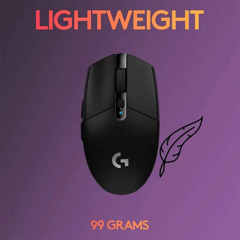 Logitech G305 ماوس العاب لاسلكي LIGHTSPEED، بدون تأخير 1ms، 12000 DPI HERO، 6 أزرار مخصصة، بطارية 250 ساعة متوافق مع PC و Mac - 2