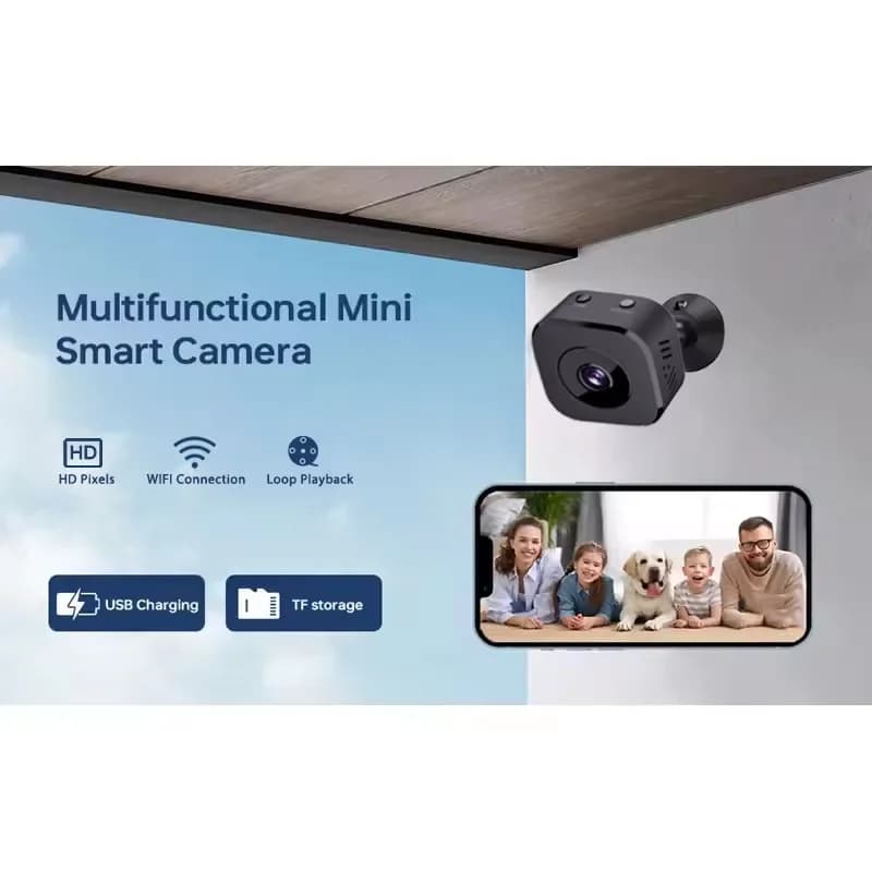 Mini HD Camera 1080P WiFi Wireless Monitoring Security Protection Remote Monitor Camcorders Video Surveillance Smart Home - 6