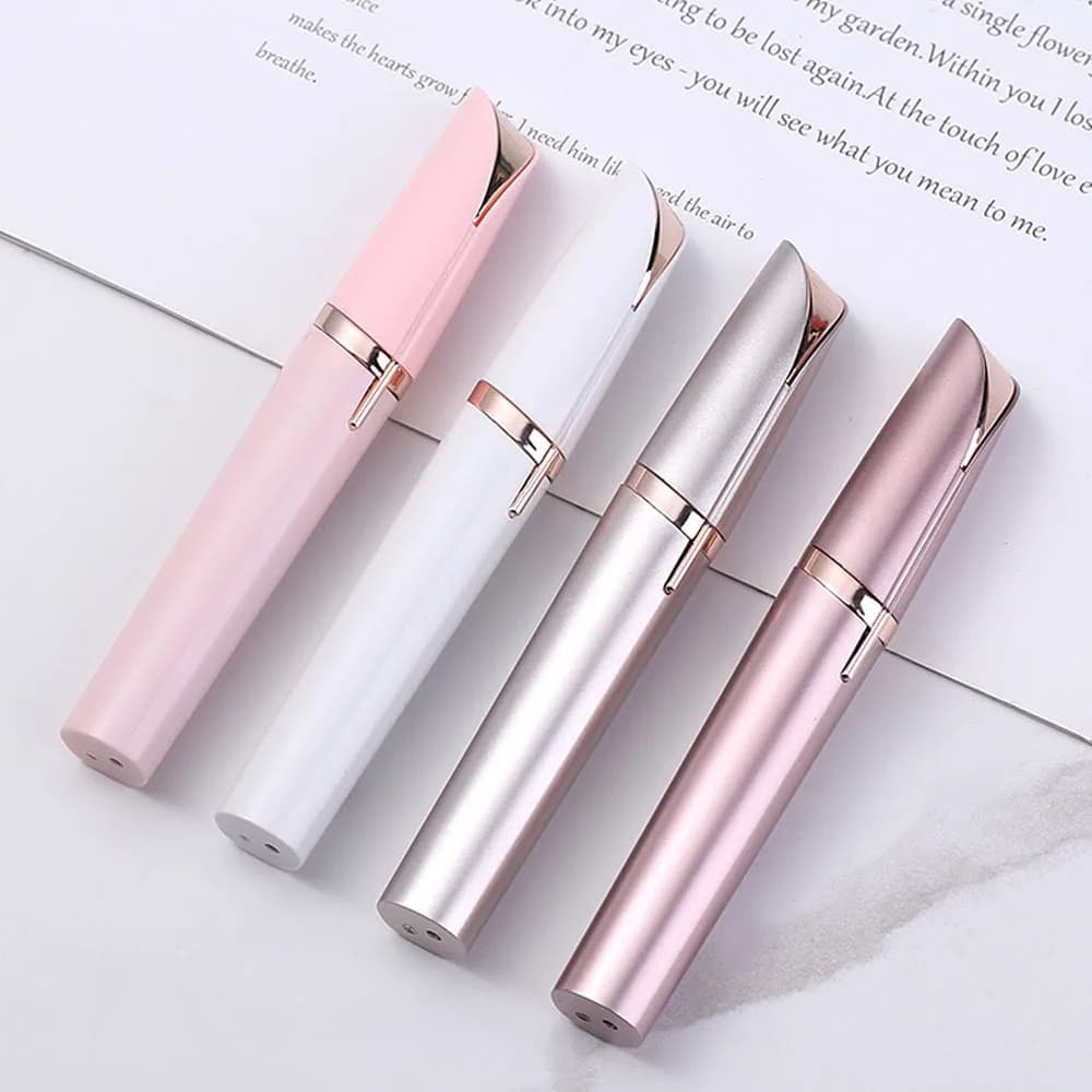 Womens Electric Eyebrow Trimmer Eye Brow Shaper Pencil Face Hair Remover For Women Automatic Eyebrow Shavers Pocketknife - 6