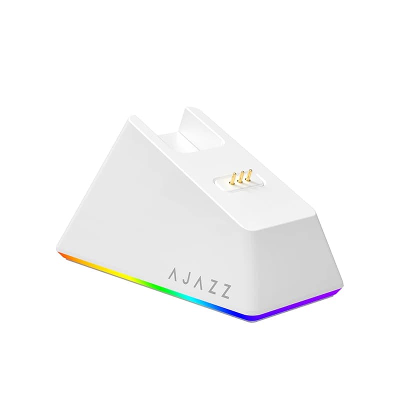 AJ139-V2-MC ماوس ألعاب لاسلكي ثلاثي الوضع (2.4 جيجاهرتز/بلوتوث) مع قاعدة شحن مغناطيسية، مستشعر PAW3311، دقة تصل إلى 12000 ديسيبل متوحد الخواص - 2