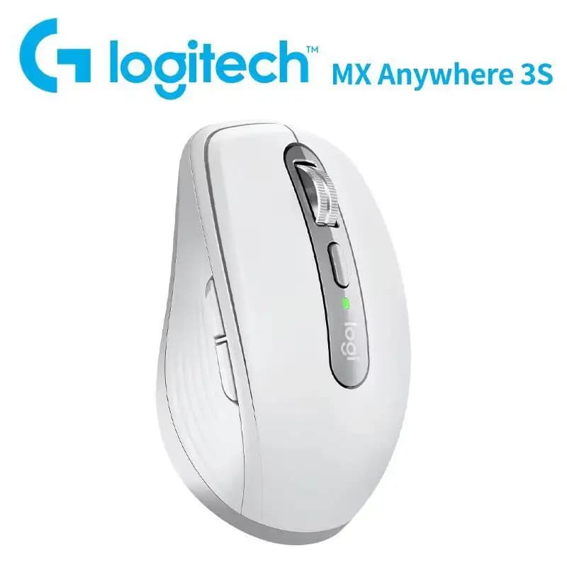 فأرة Logitech MX Anywhere 3S لاسلكية إصدار Mac بتقنية Bluetooth صامتة ومحمولة للمكتب باللون الوردي للنساء - 5