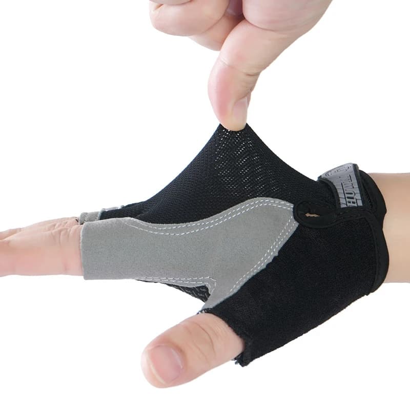 Motorcyclist Gloves for Men Women Cycling Gym Yoga Fitness Training and Exercise Summer Sun Protection Elastic Fingerless Gloves - 6