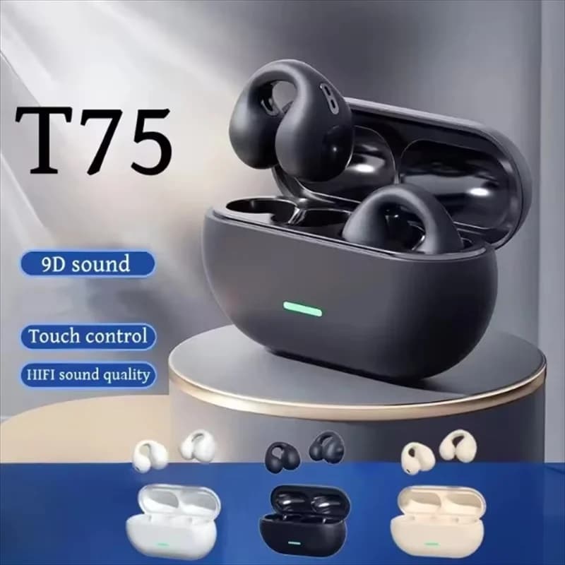 Original T75 TWS Touch Control Wireless Headphones Bluetooth Earphones Sport Earbuds Music Headset For Iphone Xiaomi phones - 6