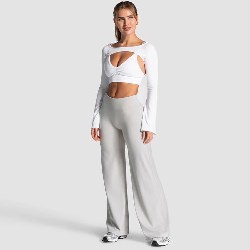 Charming Pro Scrunch Straight Leg Pants Butt Lifting Sculpting Wide Leg Leggings Gym Yoga Jogging Push Up Women Baggy Sweatpants - 5