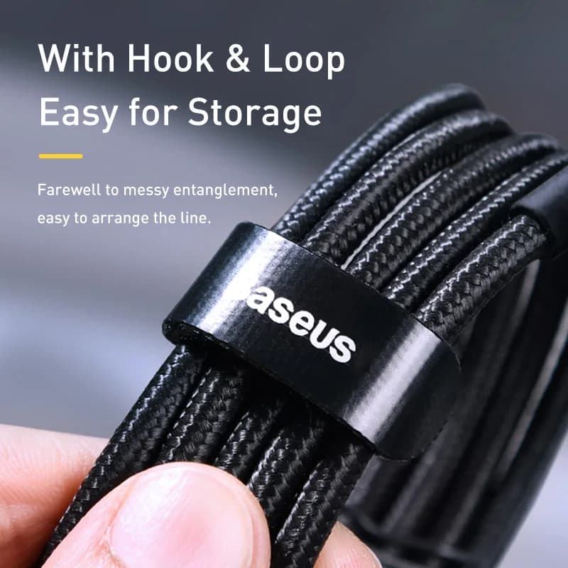 Baseus 100W/5A USB C To USB Type C Cable For iPhone 17 16 PD Fast Charging Charger Cord For Macbook Samsung Xiaomi Type-C Cable - 6