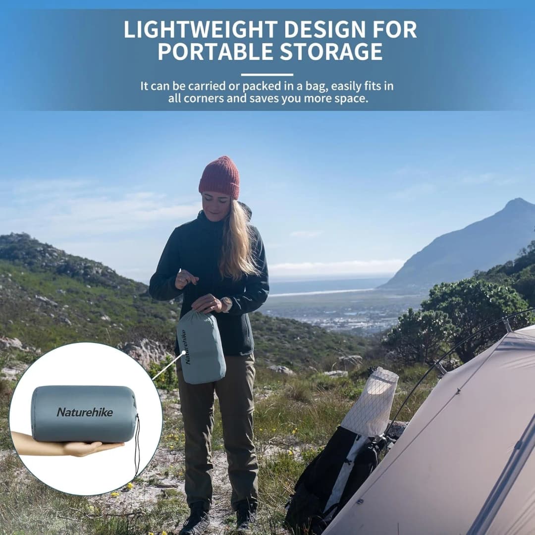 Naturehike Inflatable Mat Ultralight R2.1Air Mattress Sleeping Pad with Foam for Camping Backpacking Hiking Traveling Portable - 4