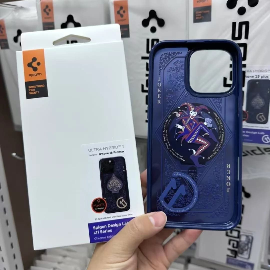 غطاء رسمي Spigen C11 Series لهواتف iPhone 16 15 14 13 Pro Max Plus شحن لاسلكي مغناطيسي غطاء مات - 2