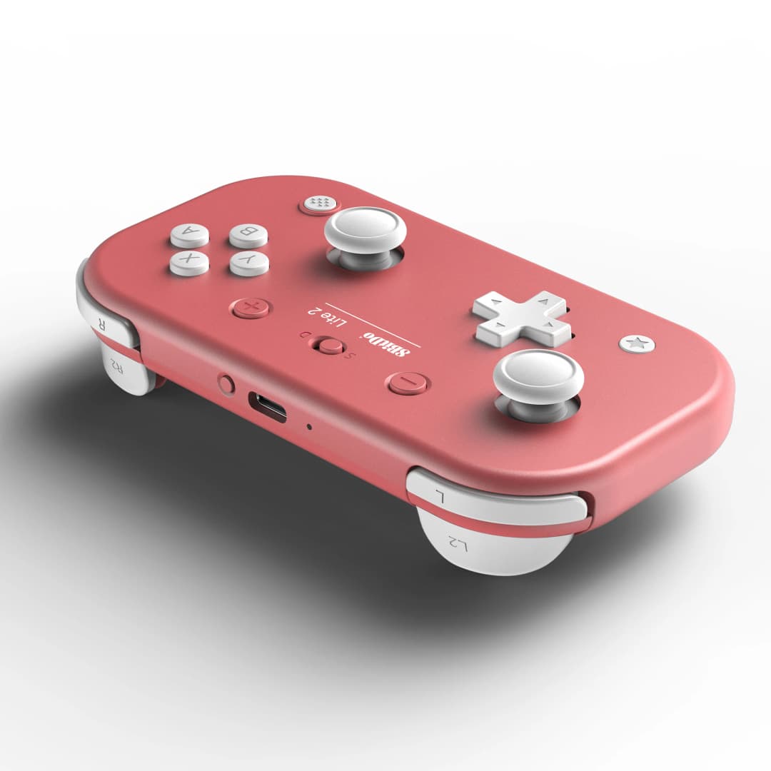وحدة تحكم ألعاب بلوتوث لاسلكية 8BitDo Lite 2 مع عصا تحكم وذراع تحكم اهتزازي لنينتندو سويتش لايت وأندرويد وراسبيري باي - 6