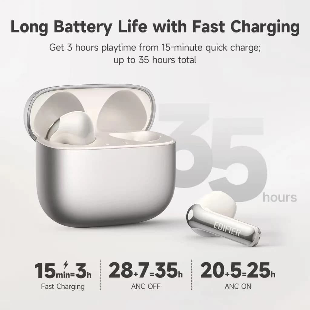 سماعات إديفاير إيفوبادز اللاسلكية الحقيقية بلوتوث مع ترجمة صوتية بالذكاء الاصطناعي إلغاء الضوضاء بلوتوث 6.1 هاي ريز IP54 - 5