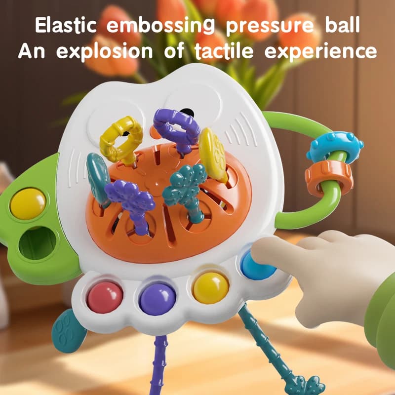 Montessori Sensory Development Baby Toys owl Pull String Finger Grasp Training Early Learning Education Toys For 10 Months+ Baby - 3