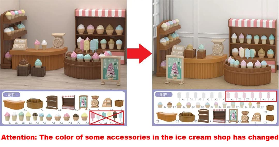 ألعاب تسوق صغيرة، ملحقات أثاث بيت الدمى، ألعاب تعليمية للتفاعل العائلي - 6