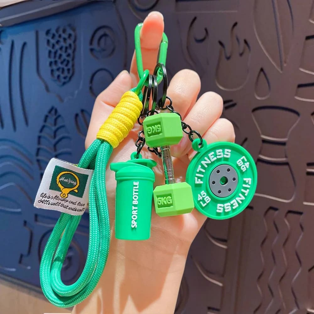 Sports Pendant Keyring Detachable Dumbbell Keychain Gym Bag Keychain Diy Fitness Keychain For Gifts For Sports Enthusiasts Key - 2