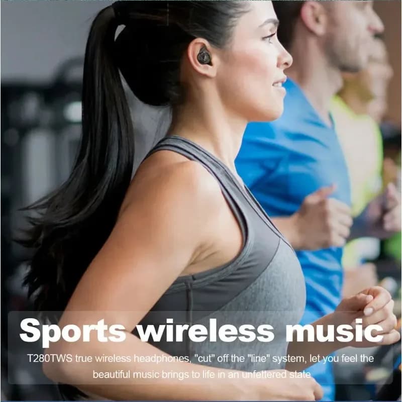 JBL T280 in-Ear Bluetooth Earbuds Wireless TWS Headphones Dual Mic Clear Call Headset for Gaming Running Workout - 6