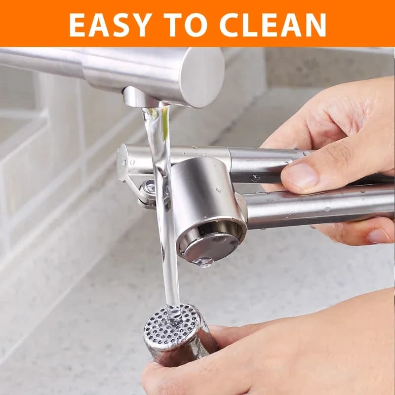 Garlic Press Mincer Stainless Steel Garlic Crusher for Kitchen, Detachable, Extended Edition 7inch, Rust Proof, Kitchen Gadgets - 6